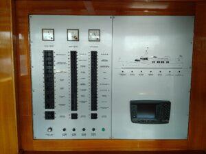 MY Blue Guitar electrical management and systems panel