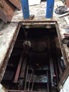 MV Ross Point prior to refurbishment - complete component removal