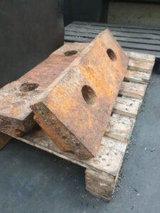 Lock Gate Repairs by Hickman Engineering - Plates before refurbishment