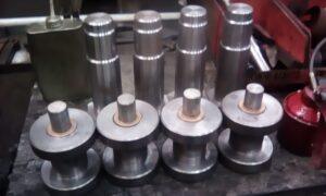 Grimsby Fish Dock - Lock gates components - in high shine ready for replacement