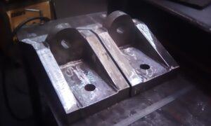 Grimsby Fish Dock - Lock gates components - Shown prior to being primed and painted