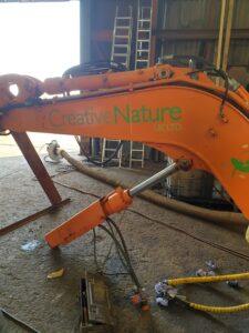 Hydraulic crane arm repair and refurbishment by Hickman Engineering