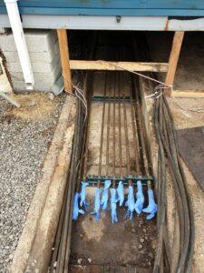 Grimsby Fish Docks - Pipework before restoration by Hickman Engineering