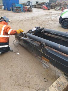 line boring in progress for ABP by Hickman Engineering