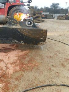 line boring in progress for ABP by Hickman Engineering