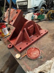 Newly fabricated parts for a Road Access Bridge