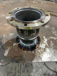 Marine Engineering Servicing in Immingham showcasing Welded pipes - Close up of side on view