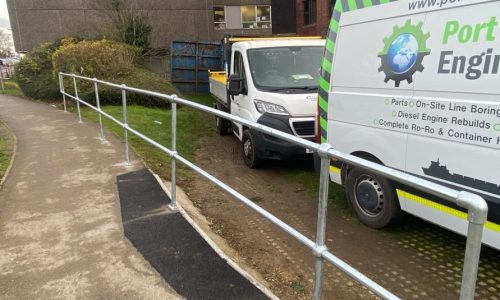 Handrail Installation at Scunthorpe Hospital by Hickman Engineering