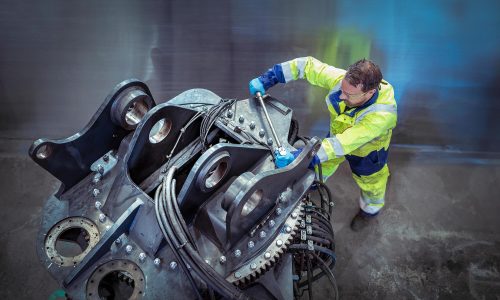 Adam Osborne from Hickman Engineering working on a bespoke fabricated part