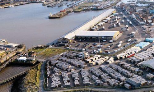 Grimsby Docks drone photo